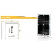 Solpanel 20W polykristallin