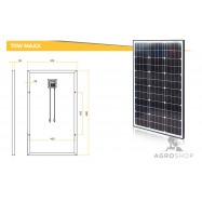 Solpanel 70W mononkristallin