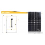 Solpanel 100W mononkristallin