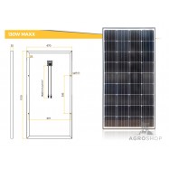 Solpanel för elstängsel 140W