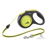 Hundkoppel Flexi Neon M (20kg) 5m