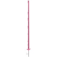 Plaststolpe AKO Classic med dubbelt fottramp, rosa 1,56m