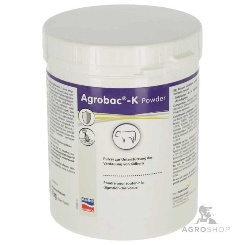 Fodertillsats Agrobac-K powder 1kg