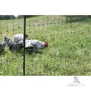 Elstängselnät PoultryNet för höns 1,06x50m med fotstöd