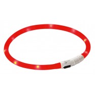 LED hundhalsband MaxiSafe 55cm röd