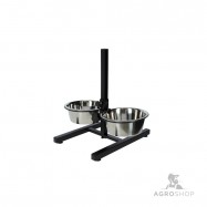 Feed Bar incl. Bowls 2x1800ml black