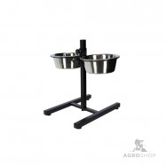 Feed Bar incl. Bowls 2x1800ml black