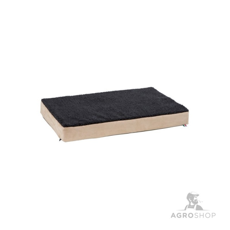 Hundbädd av memoryfoam beige/grå 80x50cm