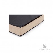 Hundbädd av memoryfoam beige/grå 80x50cm