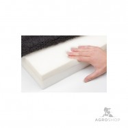 Hundbädd av memoryfoam beige/grå 80x50cm