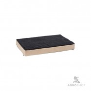 Hundbädd av memoryfoam beige/grå 100x60cm