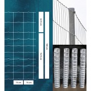 Viltnät ForestNet L zn ø2,0/1,6mm, maskstorlek 15x10-15cm 1,00x50m