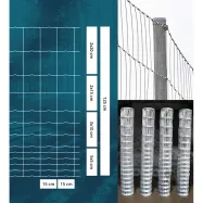Viltnät ForestNet L zn ø2,0/1,6mm, maskstorlek 15cm-13R 1,25x50m