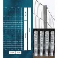 Viltnät ForestNet L zn ø2,0/1,6mm, maskstorlek 15x5-10cm 1,00x50m