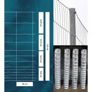 Viltnät ForestNet L zn ø2,0/1,6mm, maskstorlek 30cm-13L 1,25x50m