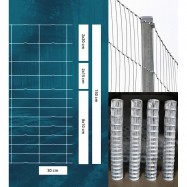 Viltnät ForestNet L zn ø2,0/1,6mm, maskstorlek 30x10-20cm 1,50x50m