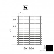 Viltnät ForestNet L zn ø2,0/1,6mm, maskstorlek 30x10-20cm 1,50x50m