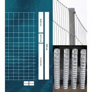 Viltnät ForestNet L zn ø2,0/1,6mm, maskstorlek 15x10-20cm 2,00x50m