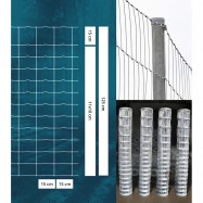 Viltnät ForestNet M zn ø2,5/2,0mm maskstorlek 15x5-10cm 1,25x50m