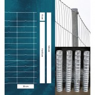 Viltnät ForestNet M zn ø2,5/2,0mm maskstorlek 30x10-15cm 1,25x50m