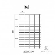 Viltnät ForestNet M zn ø2,5/2,0mm maskstorlek 30x10-20cm 2,00x50m