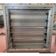 Ventilationsgrill med automatiskt stängande ventil 100x100cm