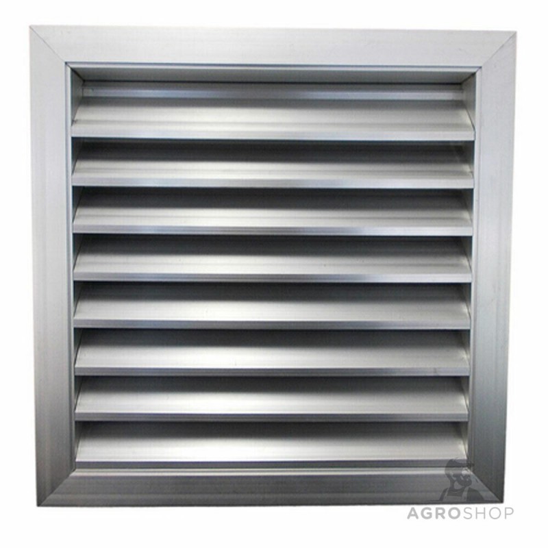 Ventilationsgrill med automatiskt stängande ventil 140x140cm