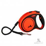 Hundkoppel Flexi Xtreme M (35kg) orange 5m