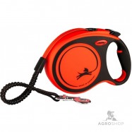 Hundkoppel Flexi Xtreme L (55kg) orange 8m