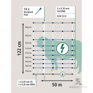 Elstängselnät mot rovdjur OviNet Maxi 1,22x50m