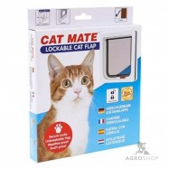 CatMate 2-vägs kattdörr, vit