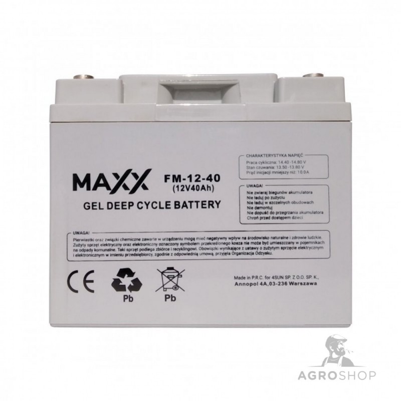 Gelbatteri MAXX 12V 40Ah