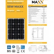 Solpanel 55W MAXX monokristallin