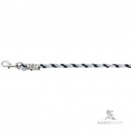 Lead rope Mustang, carabine, silver/black/white