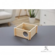 Hamsterhus av naturmaterial 20x20x10cm