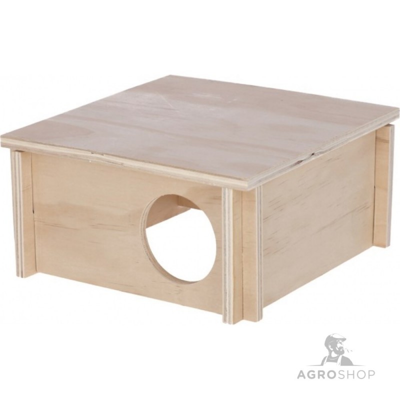 Hamsterhus av naturmaterial 20x20x10cm