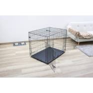 Metallbur med två dörrar Kerbl 76x54x64cm