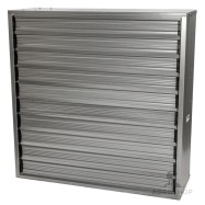 Ventilationsgrill med automatiskt stängande ventil 100x100cm