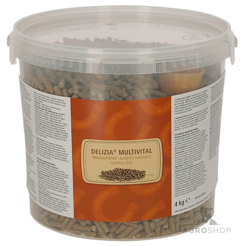 Fodertillskott MultiVital Pellets Delizia 4kg