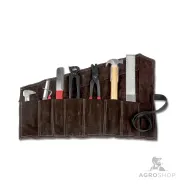 Hovslagarverktyg i läderväska Waldhausen