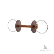 Rakt läderbett Leather Bar Snaffle 20mm/7.5cm Beris