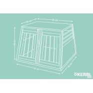 Transportbur i aluminium Barry 92x97x68cm