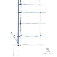 Elstängselnät AKO TitanNet Premium XBraid vargskydd 1,22x50m med fotstöd