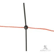 Elstängselnät TitanLight för får 1,08x50m med fotstöd
