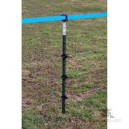 Stängselstolpe i metall T-Post 213 cm, grön/vit