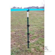 Stängselstolpe i metall T-Post 213 cm, grön/vit