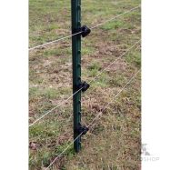 Stängselstolpe i metall T-Post 213 cm, grön/vit