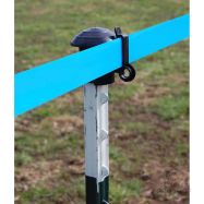 Stängselstolpe i metall T-Post 213 cm, grön/vit