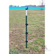 Stängselstolpe i metall T-Post 213 cm, grön/vit