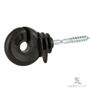 Ringisolator för trästolpe AKO Easy Ring L svart 100 st hink